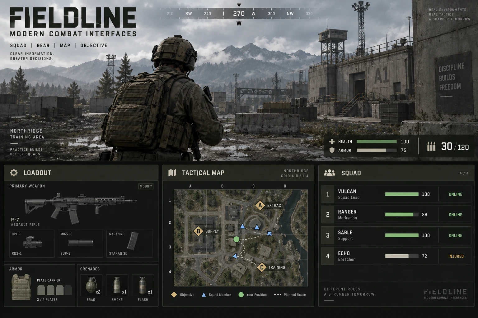 Fieldline collection overview with matching game screens and controls