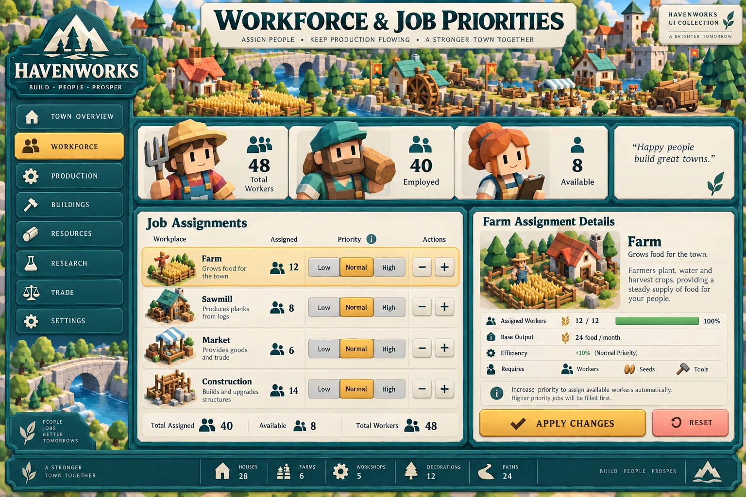 Havenworks workforce management interface study