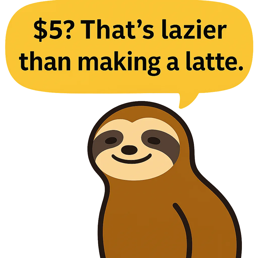 Sloth with Speech Bubble