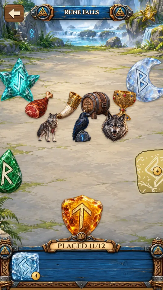 Place your collected stickers in painted scenes.