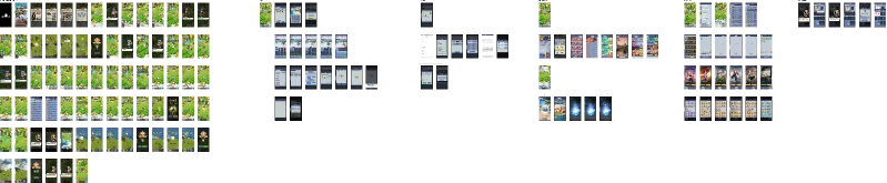 FigJam canvas for Top War: Battle Game: A published game’s interface laid out section by section.