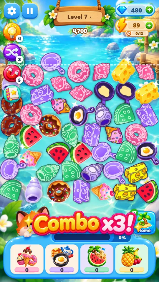 Tropic Tumble sticker merge board