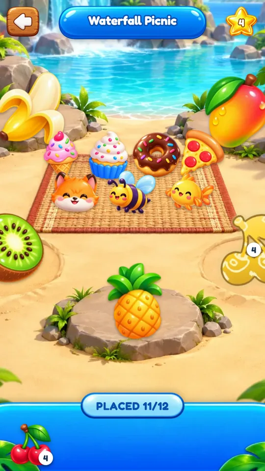 Tropic Tumble tropical sticker scene
