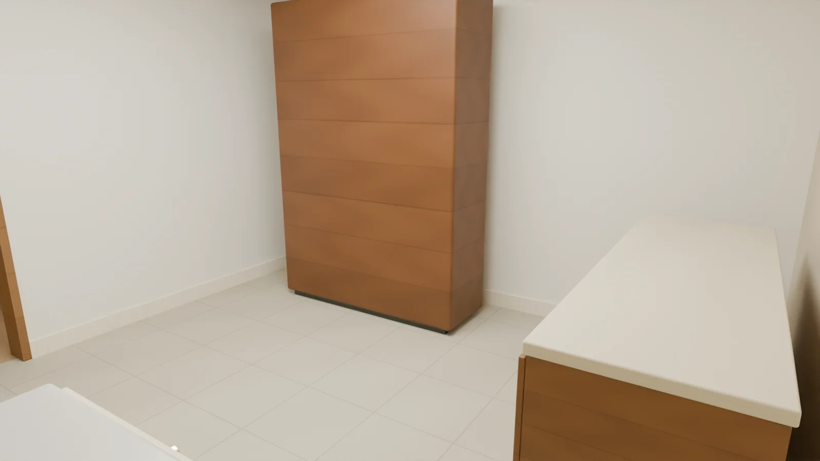 Rendered room in the synthetic demonstration home