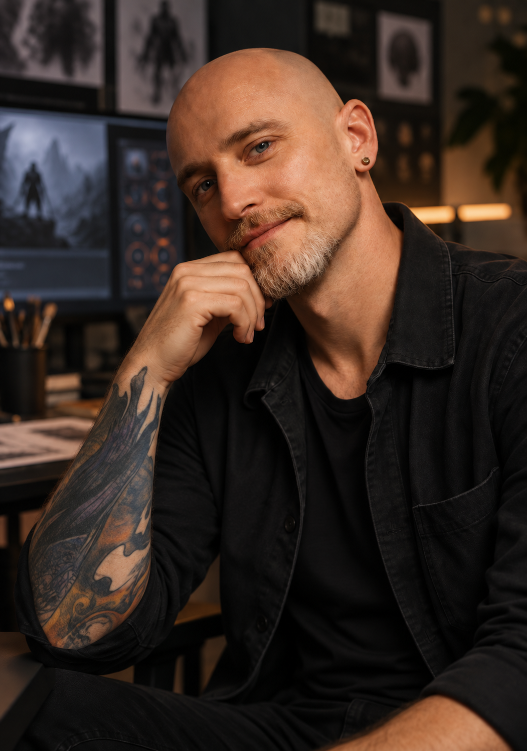 Remi Couture, founder of Strategic Sloth, in his studio
