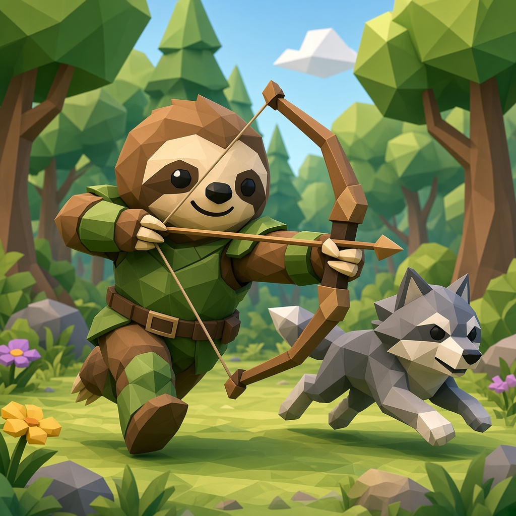 Sloth Hunter character concept